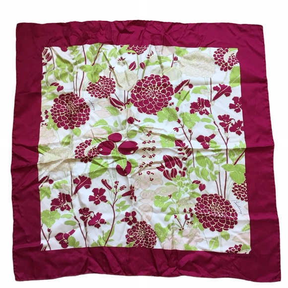 Burberry Floral Silk Scarf
